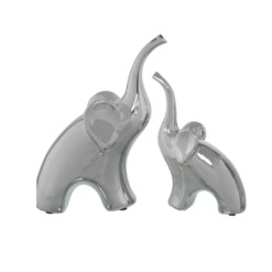 Coppia Elefanti Argento CAMACHO