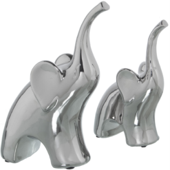 Alternative view of Coppia Elefanti Argento CAMACHO