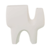 Vaso Astratto in Ceramica Bianco CAMACHO
