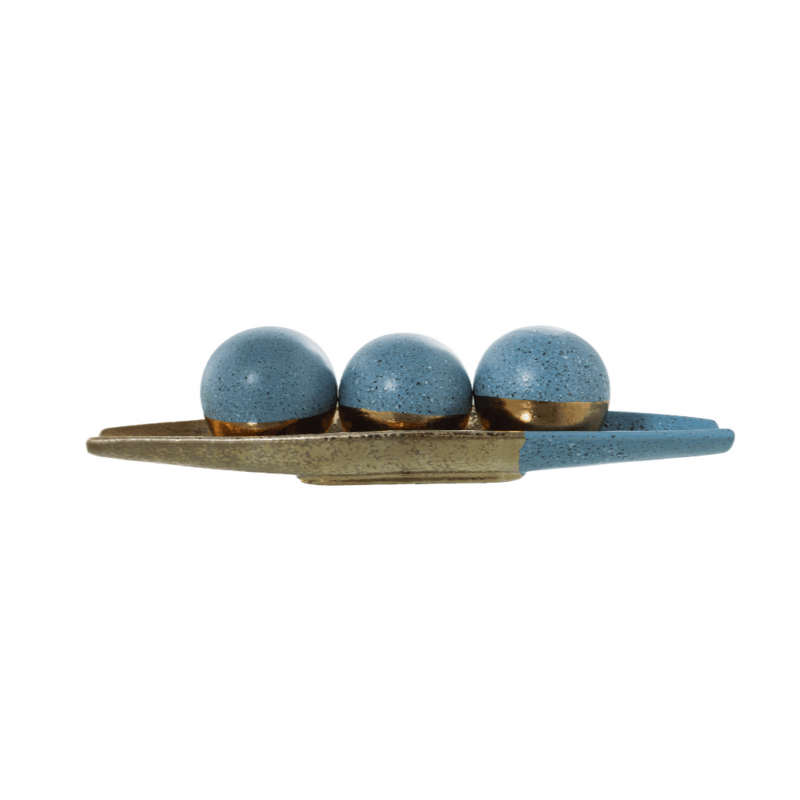 Alternative view of Centrotavola Oro e Azzurro CAMACHO