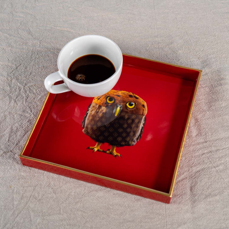 Alternative view of WD Lifestyle Vassoio Svuotatasche Rosso Gufo Panettone