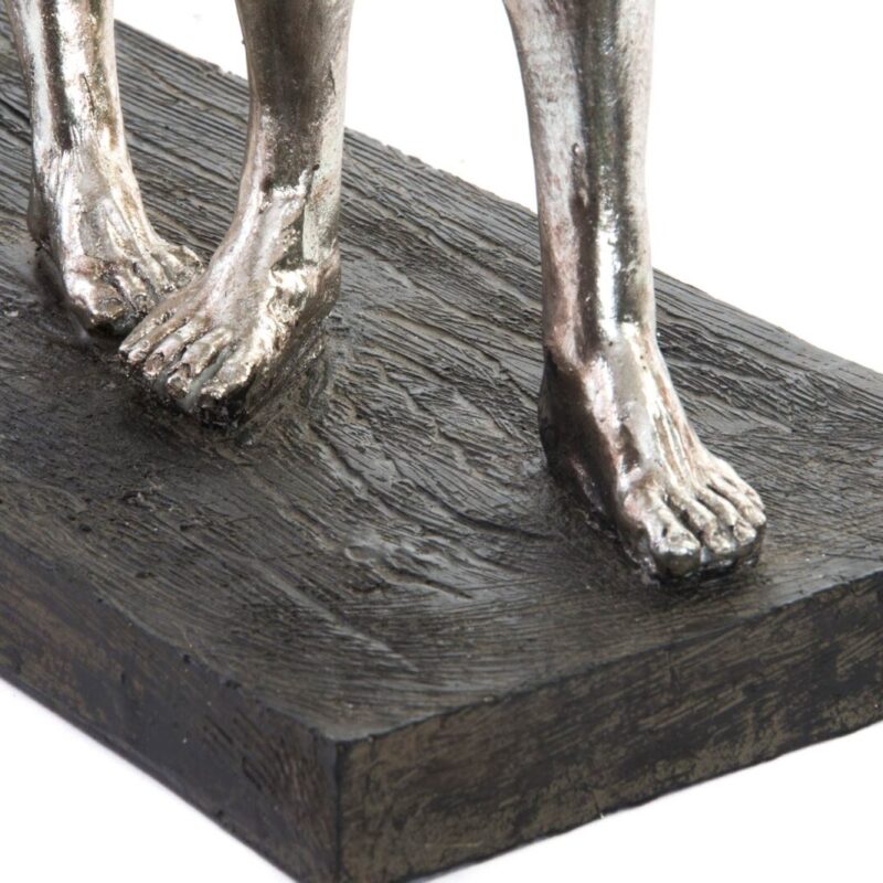 ITEM Scultura Evoluzione dell'Uomo in Resina Argentata - immagine 4