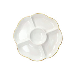Antipastiera Bianca in Maiolica BRANDANI