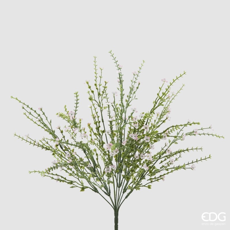 Cespuglio Ginestra Rosa 55 cm EDG: ramo decorativo delicato e luminoso, perfetto per composizioni romantiche e ambienti eleganti.