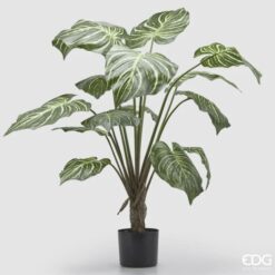 Pianta artificiale Calathea 100 cm EDG: foglie realistiche, stile moderno e zero manutenzione. Perfetta per casa, ufficio e ambienti commerciali.