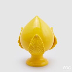 Pumo pugliese giallo EDG in ceramica. Elegante decorazione solare che unisce tradizione e stile Made in Italy.