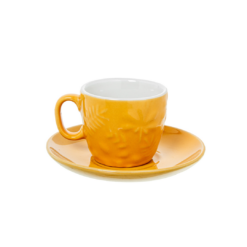 Alternative view of Tazzine Caffè con Piattino Giallo e Supporto in Metallo CAMACHO