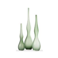 Vaso Allungato in Vetro Satinato Verde J-LINE