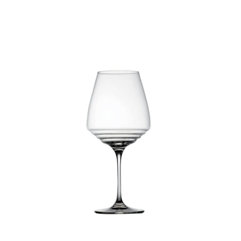 Set 6 Calici Esperienze 80 cl Zafferano: calici tecnici per vini rossi importanti. Ondulazioni interne per una degustazione ricca e professionale.