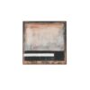 Quadro Strati di Terra 100×100 SAVINO COLLECTION: astratto moderno con texture e contrasti naturali. Elegante per ambienti contemporanei.