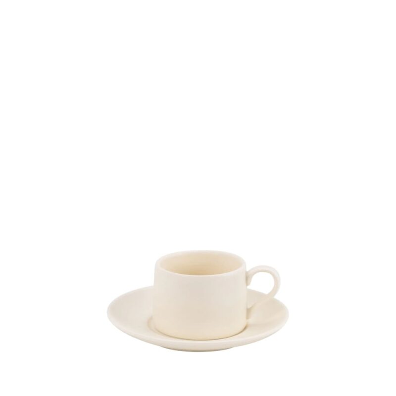 Set 2 Tazzine Caffè Levante Avorio ZAFFERANO: design elegante in ceramica, perfette per espresso e uso quotidiano. Scopri la bellezza di Zafferano.