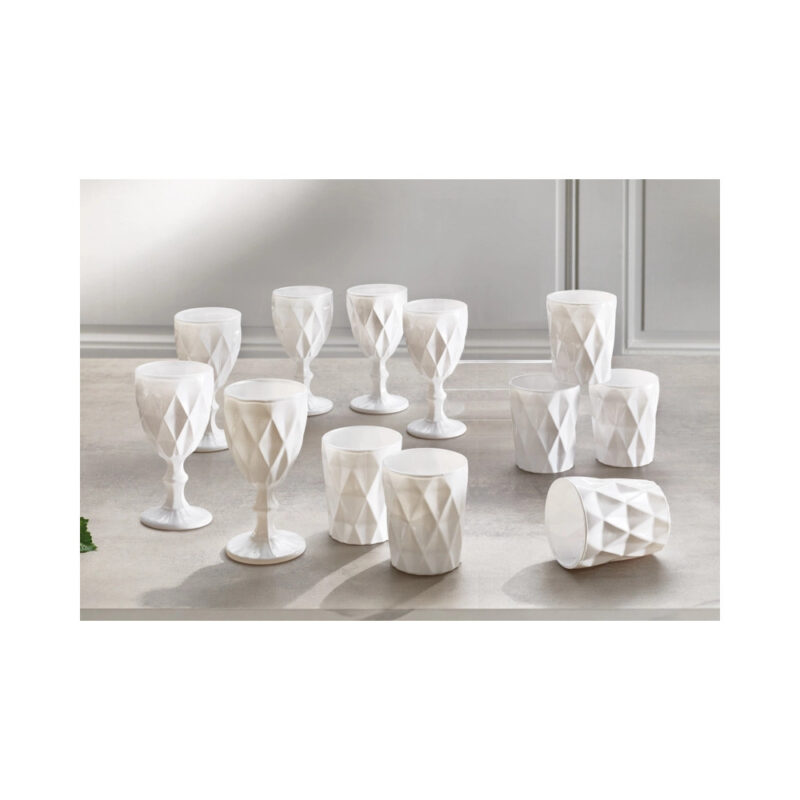Alternative view of Bicchieri Diamante Bianco 6pz BRANDANI