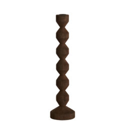 Portacandela in Legno Scuro 37cm LIGHT & LIVING