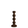 Portacandela in Legno Scuro 25cm LIGHT & LIVING