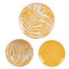 Servizio piatti Tropicale Giallo Boutique Bastide: porcellana decorata, design solare ed elegante. Set 18 pezzi per tavole moderne.