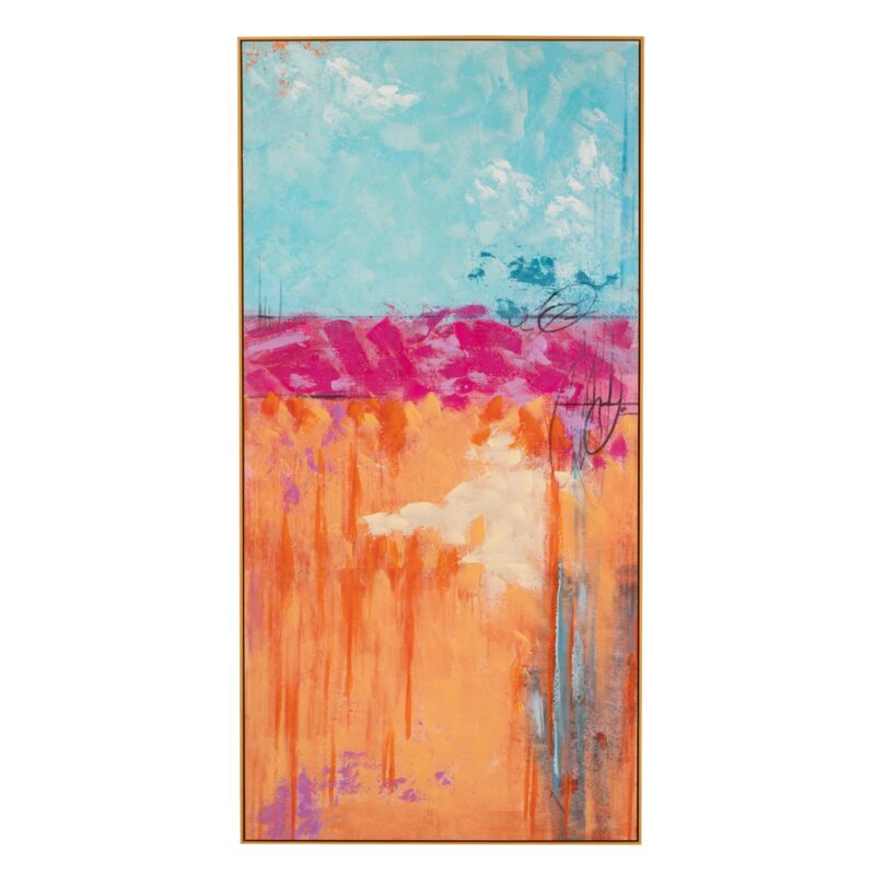 Quadro Esplosione di Colore GARPE 90×180: astratto vibrante con texture e tonalità intense. Perfetto per ambienti moderni e creativi.