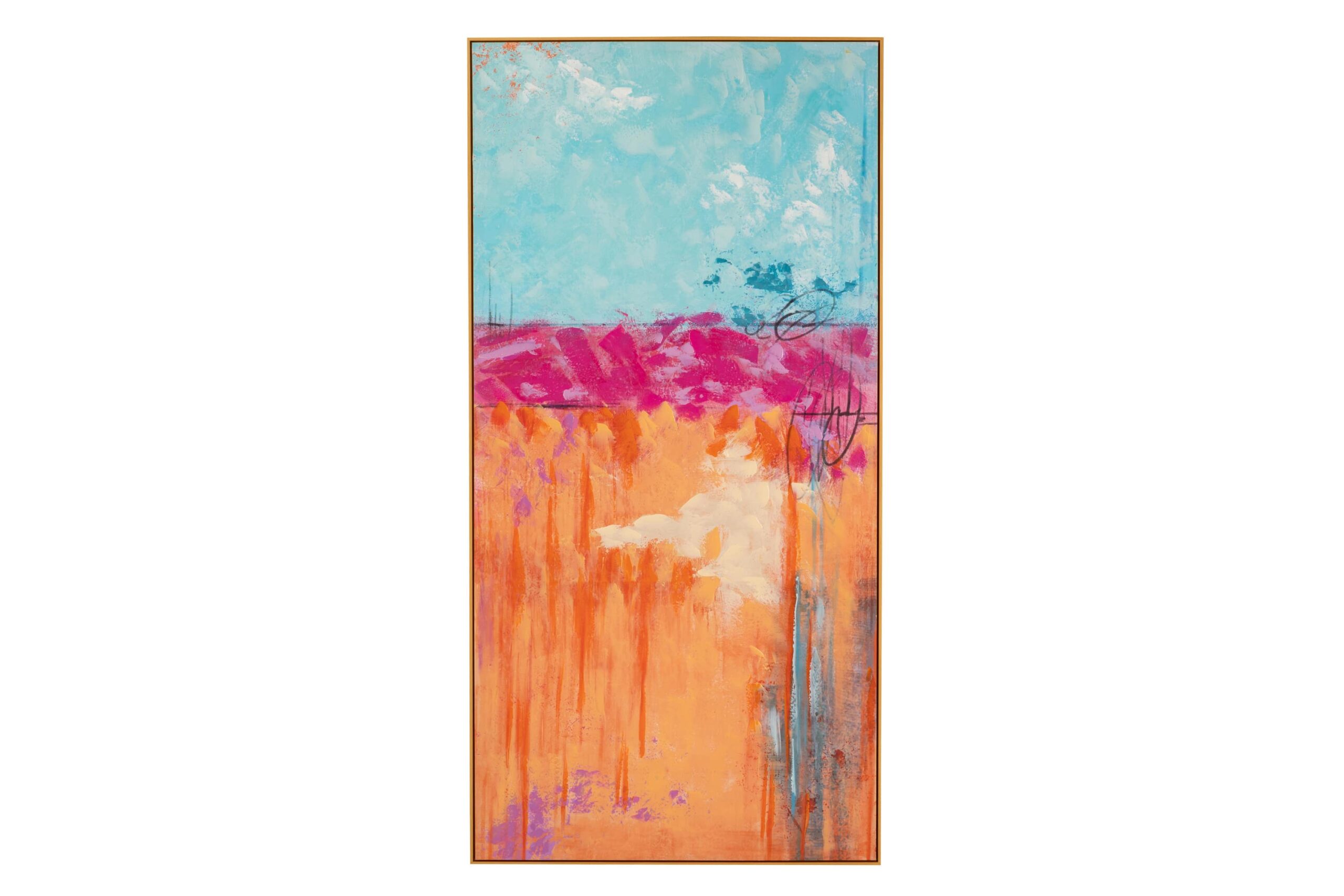 Quadro Esplosione di Colore GARPE 90×180: astratto vibrante con texture e tonalità intense. Perfetto per ambienti moderni e creativi.