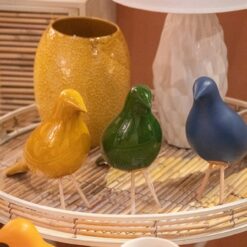 Alternative view of Scultura in Ceramica Uccello Blu GARPE