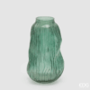Vaso Millerighe in Vetro Verde 32cm EDG