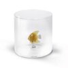 Bicchiere in vetro borosilicato 250 ml Pesce WD Lifestyle. Design trasparente con figura 3D fatta a mano. Perfetto per la tavola. Savino Arte e Design!
