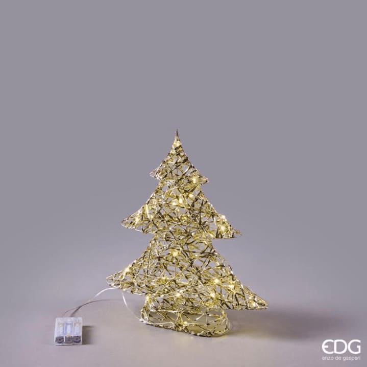 Decorazione albero di Natale con microled EDG: luce calda, design elegante e atmosfera natalizia. Perfetta per decorare con stile. Scoprila ora sul nostro shop online!