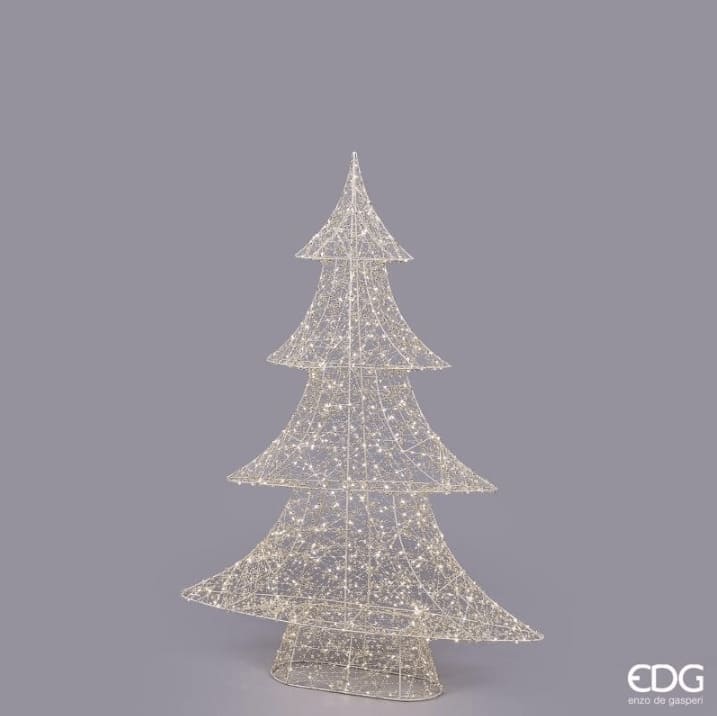 Albero di Natale con perle e microled EDG: luce calda, design elegante e alimentazione a cavo. Perfetto per decorare con stile. Scoprilo ora sul nostro shop online!