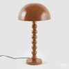Lampada a sfere marrone in metallo firmata EDG: moderna, elegante e scultorea. Perfetta per ambienti di design e illuminazione decorativa di carattere.