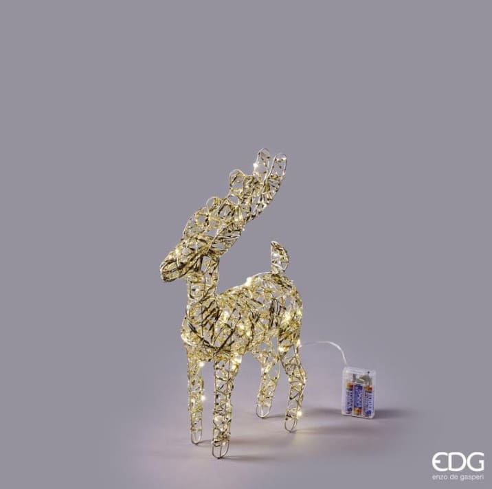 Renna luminosa EDG con microled: design elegante, luce calda e atmosfera natalizia. Perfetta per decorare con stile. Scoprila ora sul nostro shop online!