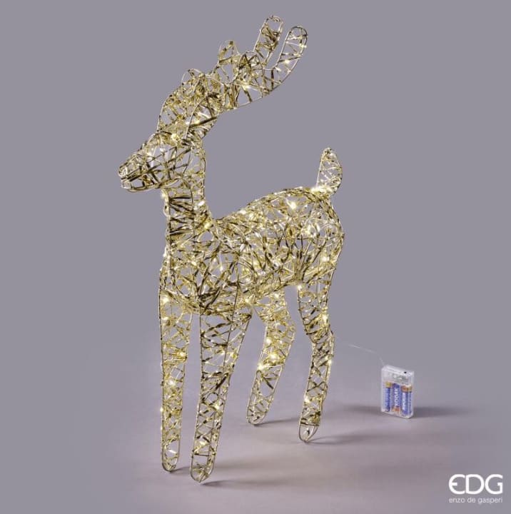 Renna luminosa EDG con microled: design elegante, luce calda e atmosfera natalizia. Perfetta per decorare con stile. Scoprila ora sul nostro shop online!