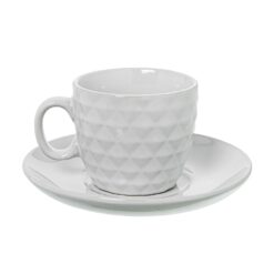 Alternative view of Tazzine Caffè con Piattino Bianco e Supporto in Metallo CAMACHO