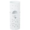Portaombrelli in metallo bianco con cuori traforato. Elegante, moderno e accogliente. Perfetto per ingressi curati, case contemporanee, uffici e studi.