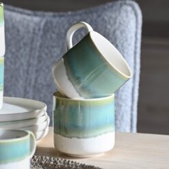 Alternative view of Tazza in Porcellana Smaltata Verde SAVINO COLLECTION