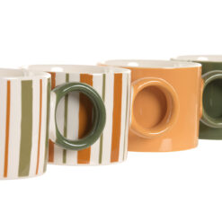 Alternative view of Tazza in Porcellana a Righe SAVINO COLLECTION