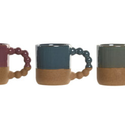 Tazza in porcellana con manico a bolle. Moderna, elegante e comoda da usare. Ideale per caffè, tè e tisane, perfetta per cucine creative e contemporanee.