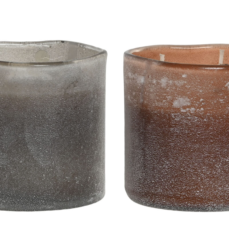 Candela in vetro con cera di soia. Naturale, elegante e a lunga durata. Perfetta per creare atmosfera in casa e aggiungere un tocco decorativo raffinato.