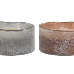 Candela in vetro con cera di soia. Naturale, elegante e a lunga durata. Perfetta per creare atmosfera in casa e aggiungere un tocco decorativo raffinato.