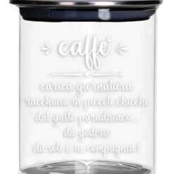 Barattolo Caffè in Vetro Brandani. Elegante, pratico e resistente. Perfetto per conservare il caffè con stile e mantenere ordine in cucina.