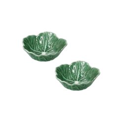 Ciotolina Foglia Brandani in porcellana verde. Elegante, naturale e resistente. Perfetta per antipasti, salse e una tavola ricca di stile.