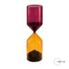 Clessidra bicolore 30 cm Mascagni. Elegante, moderna e decorativa. Vetro di qualità e sabbia scura per un effetto scenografico. Perfetta per casa e ufficio.