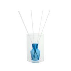 Diffusore di Fragranza in Vetro Blu Brandani. Elegante, moderno e profumato. Dona alla casa un’atmosfera fresca e raffinata.