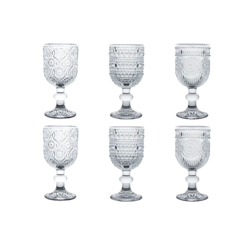 Liquorini Shot Indie Brandani in vetro trasparente. Eleganti, incisi e resistenti. Perfetti per liquori e degustazioni con stile.