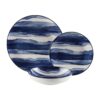 Servizio piatti Mare blu 18 pz in porcellana. Fresco, moderno e resistente, ideale per tavole estive e ambientazioni ispirate al mare.