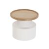 Tavolino da caffè in metallo e legno. Moderno, elegante e resistente. Perfetto per salotto, camera o ingresso.