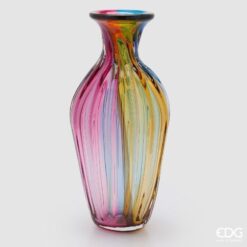 Vaso Arcobaleno in Vetro EDG: colori vivaci, vetro artistico e design moderno per decorare la casa con energia, stile e un tocco di creatività.