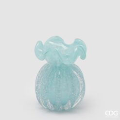 Vaso Sacchetto Azzurro in Vetro EDG: design artistico, vetro luminoso e tonalità fresche per decorare la casa con eleganza, colore e personalità.