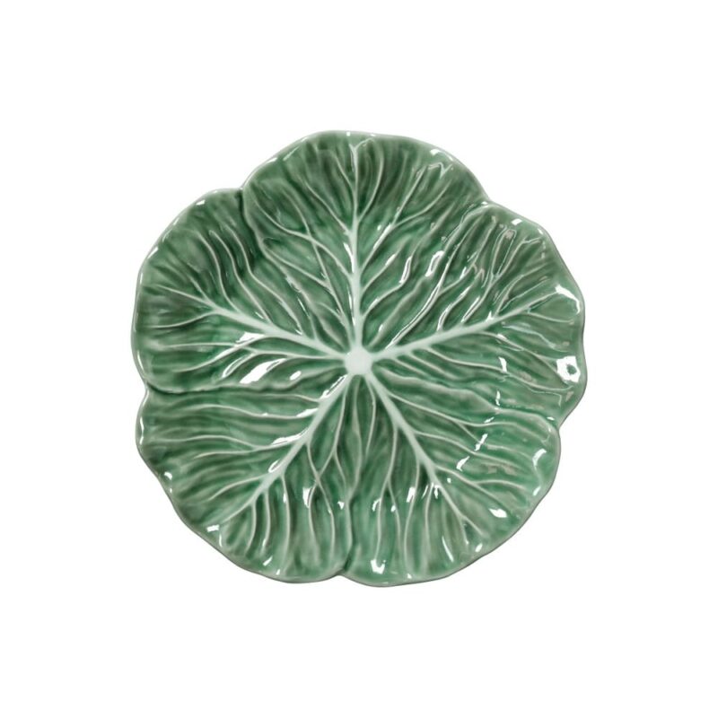 Vassoio Foglia Verde Brandani in porcellana. Elegante, naturale e resistente. Perfetto per antipasti, contorni e una tavola ricca di stile.