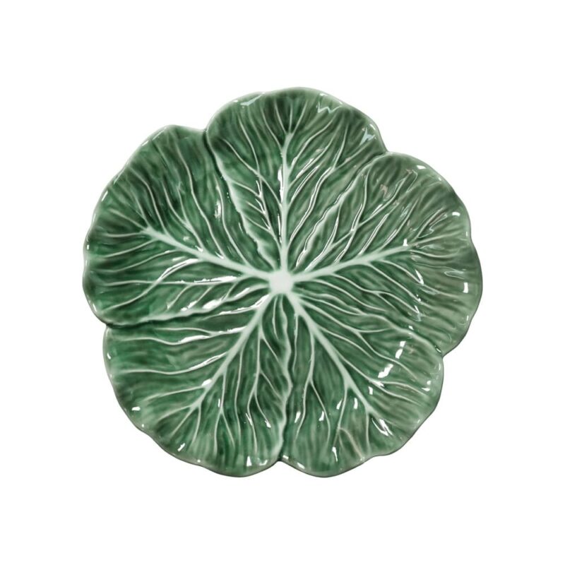 Vassoio Foglia Verde Brandani in porcellana. Elegante, naturale e resistente. Perfetto per antipasti, contorni e una tavola ricca di stile.