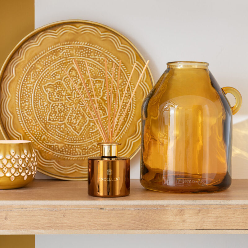 Vaso Ambra in Vetro con Manico 25cm J-LINE - immagine 3