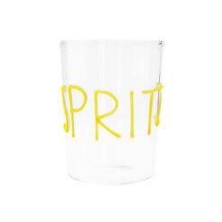 Bicchiere in vetro con scritta “Spritz” WD Lifestyle. Moderno, resistente e ideale per aperitivi, cocktail e mise en place colorate.