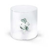 Bicchiere in vetro 250 ml con coniglio WD Lifestyle. Leggero, resistente e decorativo, perfetto per bevande calde e fredde o come oggetto d’arredo.